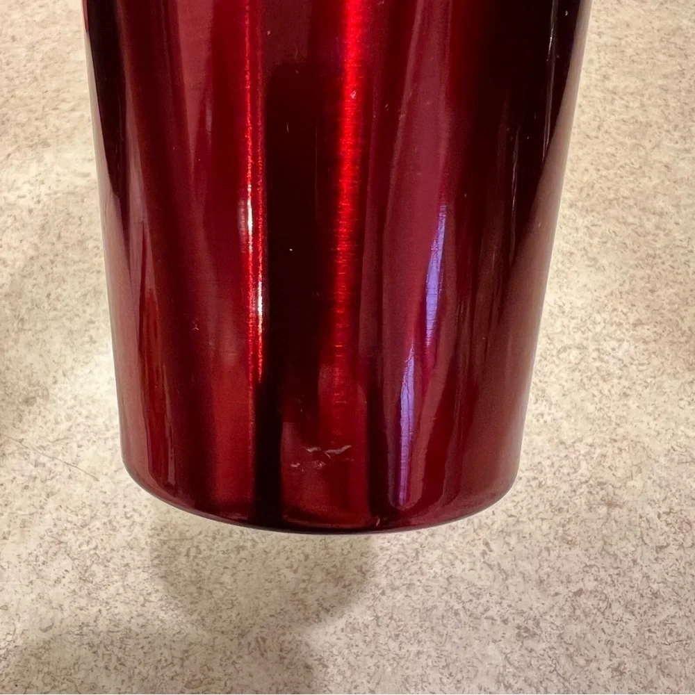 Starbucks Logo Ruby Red Stainless Steel 16 oz Tumbler, Stainless Steel Straw